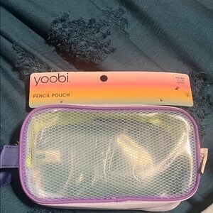 Yoobi Multicolor Pencil Pouch with Mesh Front